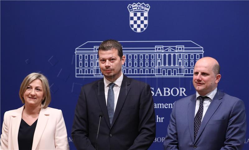 Konferencija za medije Izaslanstva Hrvatskoga sabora pri Interparlamentarnoj uniji