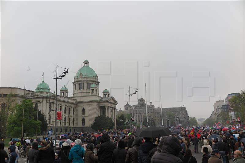 Protesters in Belgrade demand free access to media, agreement on fair elections