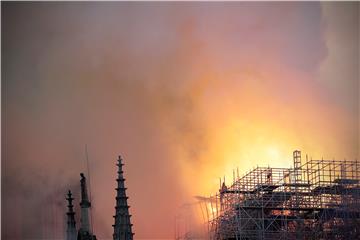 FRANCE NOTRE DAME FIRE