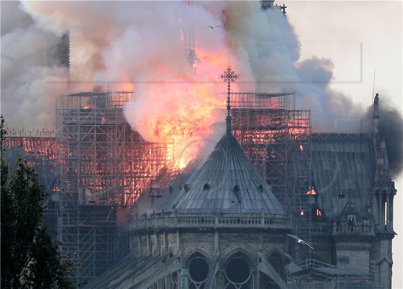 FRANCE NOTRE DAME FIRE