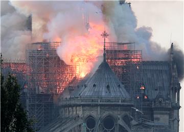 FRANCE NOTRE DAME FIRE