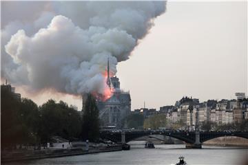 FRANCE NOTRE DAME FIRE