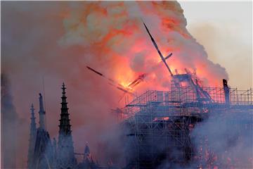 FRANCE NOTRE DAME FIRE