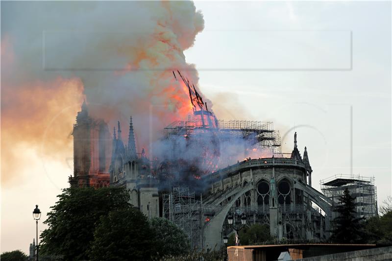 FRANCE NOTRE DAME FIRE