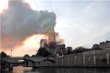 FRANCE NOTRE DAME FIRE