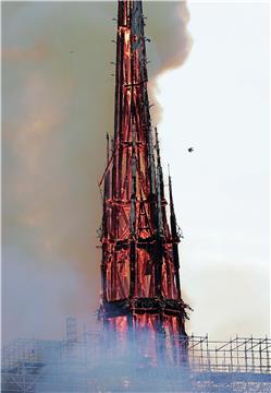 FRANCE NOTRE DAME FIRE