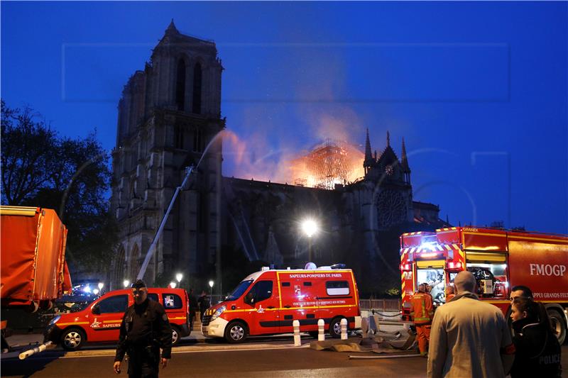 FRANCE NOTRE DAME FIRE