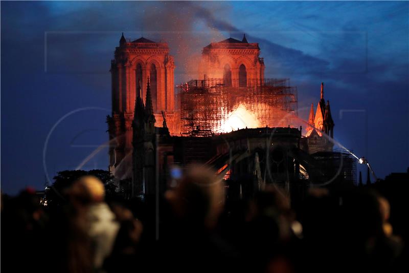 FRANCE NOTRE DAME FIRE