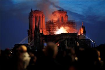 FRANCE NOTRE DAME FIRE