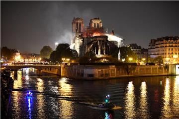 FRANCE NOTRE DAME FIRE