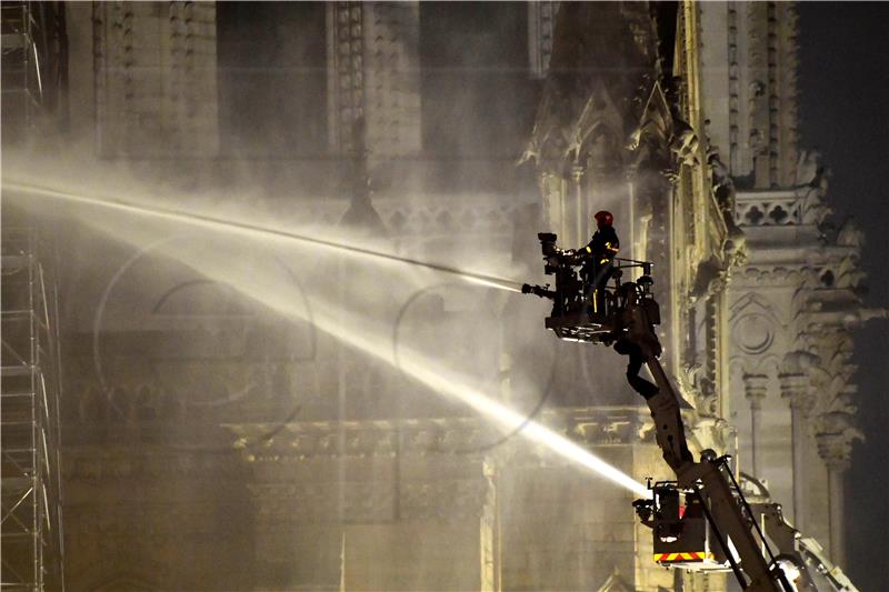 FRANCE NOTRE DAME FIRE