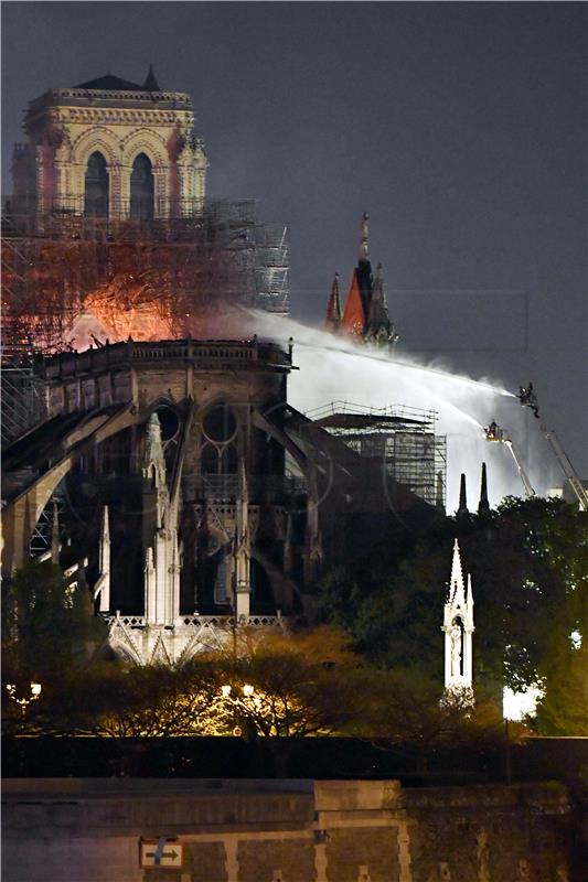 FRANCE NOTRE DAME FIRE