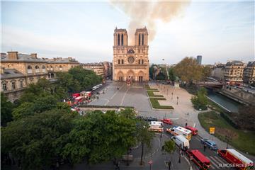 FRANCE NOTRE DAME FIRE