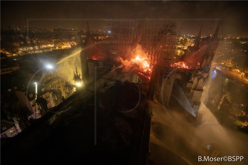 FRANCE NOTRE DAME FIRE