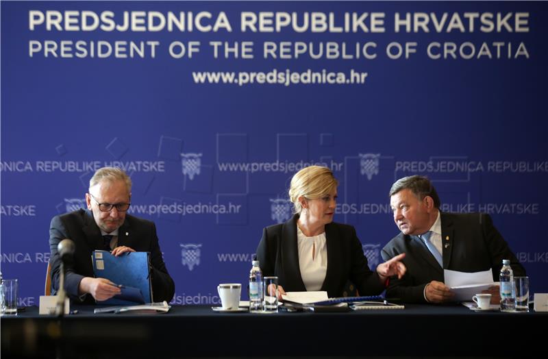 XV. sjednica Vijeća za domovinsku sigurnost Predsjednice Republike