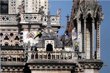 FRANCE NOTRE DAME FIRE AFTERMATH