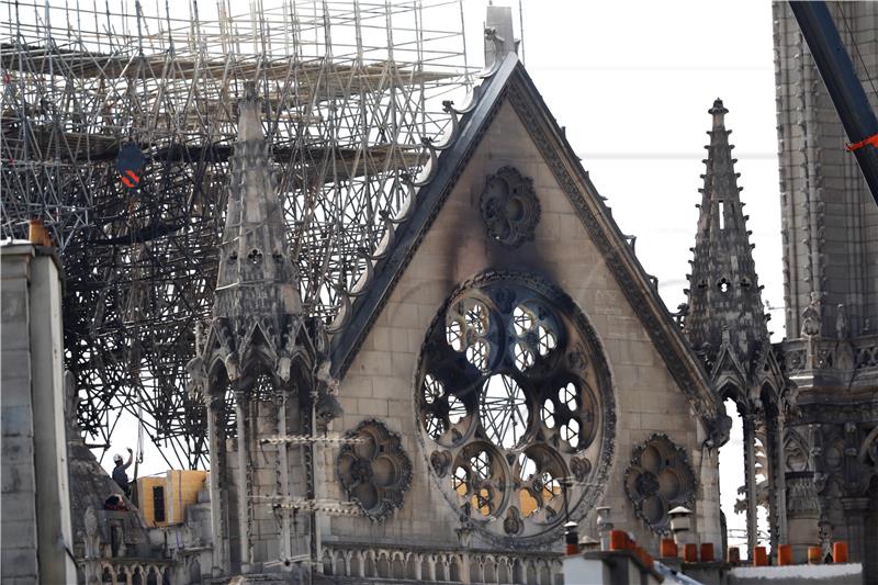 FRANCE NOTRE DAME FIRE