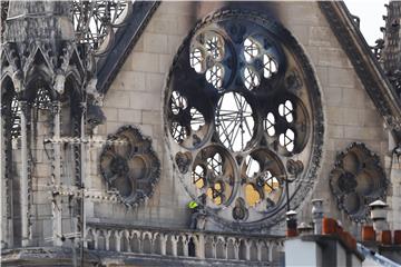 FRANCE NOTRE DAME FIRE