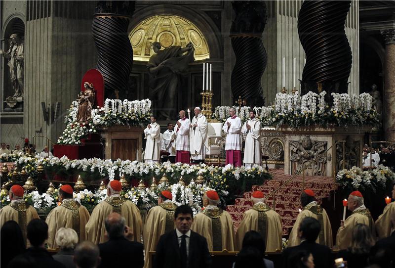 VATICAN POPE FRANCIS EASTER VIGIL MASS