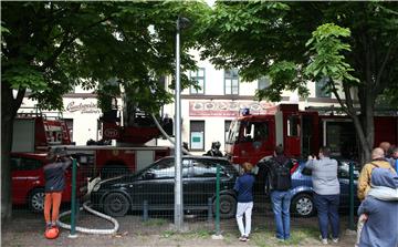 Požar u restoranu na Trešnjevci