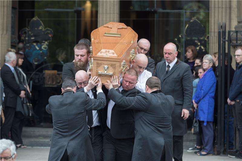 BRITAIN NORTHERN IRELAND LYRA MCKEE FUNERAL