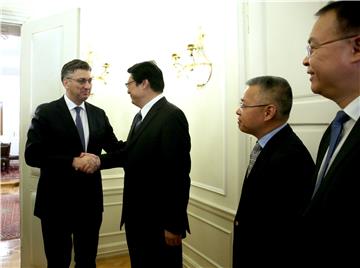 Premijer Plenković održao radni sastanak s izaslanstvom China Shipbuilding Industry Corporation