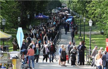 Proslava praznika rada u parku Maksimir