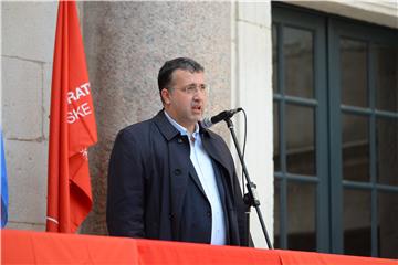 SDP Split organizirao Prvomajski skup na Peristilu