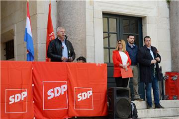 SDP Split organizirao Prvomajski skup na Peristilu