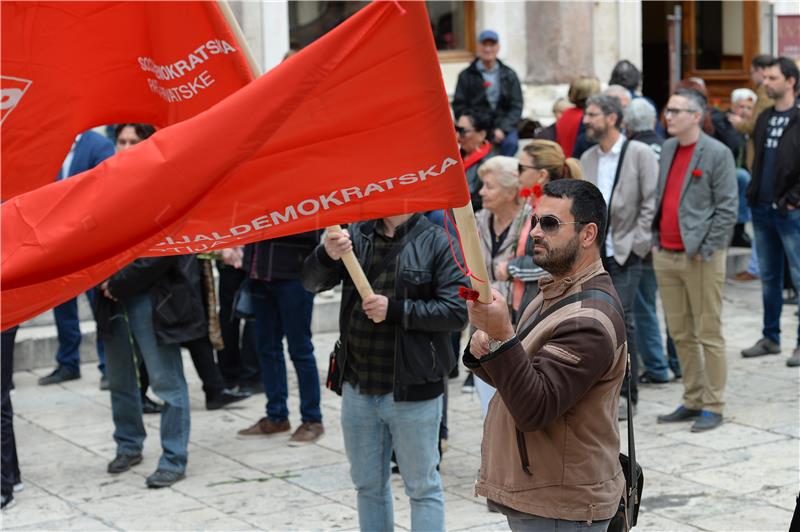 SDP Split organizirao Prvomajski skup na Peristilu