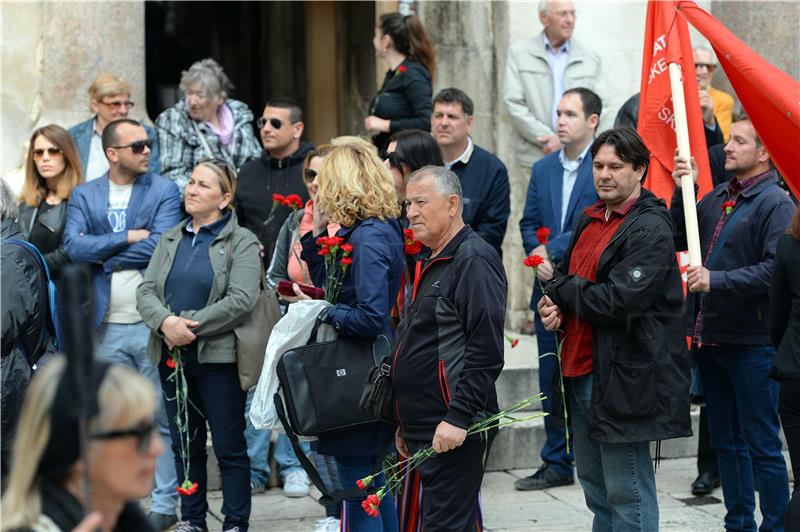 SDP Split organizirao Prvomajski skup na Peristilu