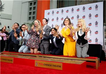 USA THE BIG BANG THEORY CEMENT CEREMONY