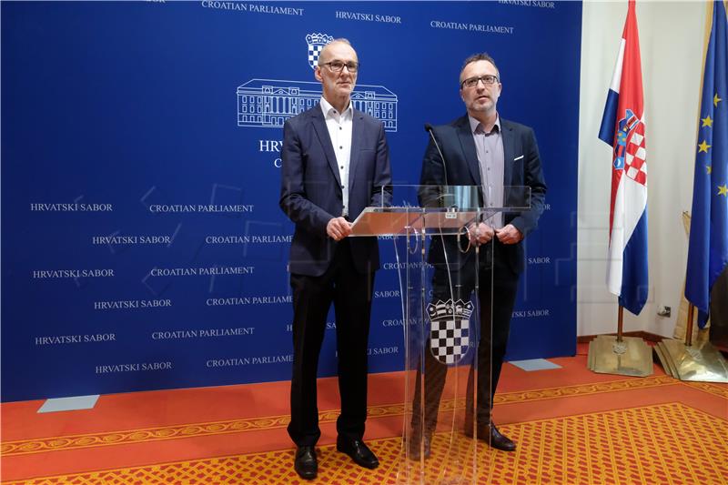 Tiskovna konferencija Kluba zastupnika Mosta nezavisnih lista