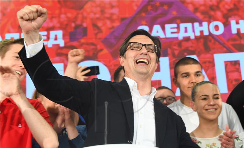 Pro-Western candidate claims victory in North Macedonia presidential runoff