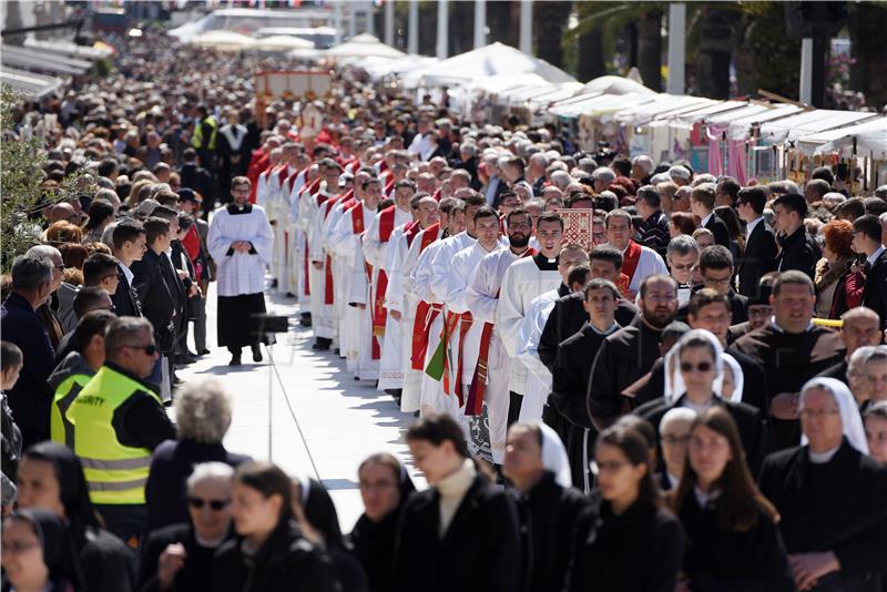 Procesija i sveta misa u prigodi obilježavanja blagdana sv. Duje i Dana Grada Splita