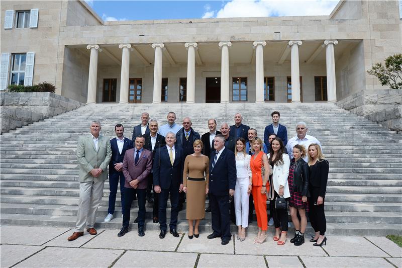 President meets members of Split Olympic Medalists Club