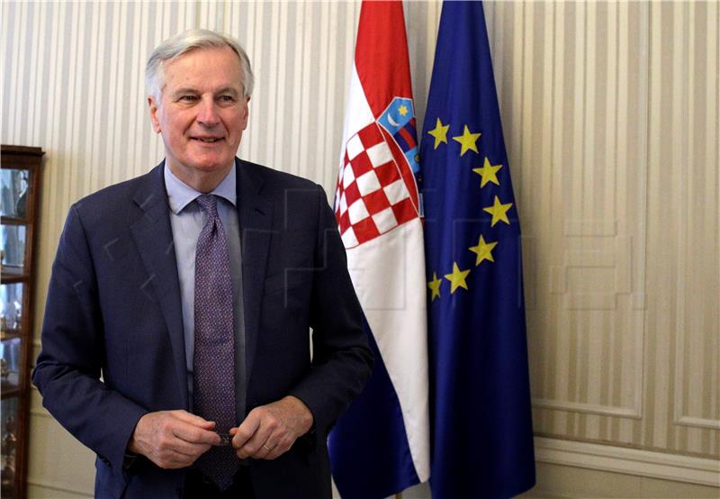 Barnier says Croatia's presidency crucial for EU's unity