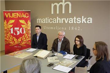 Povodom 150 godina "Vijenca" Matica hrvatska organizira niz događanja