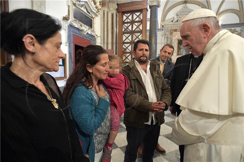 ITALY POPE AUDIENCE WITH ROMA