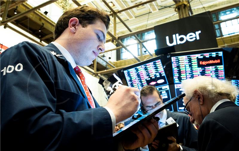 USA NEW YORK UBER IPO AT NYSE