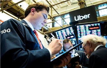 USA NEW YORK UBER IPO AT NYSE