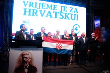 Predizborni skup kandidacijske liste Neovisni za Hrvatsku - HSP za EP