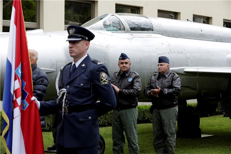 Rudolf Peresin's MiG-21 put on display outside Defence Ministry