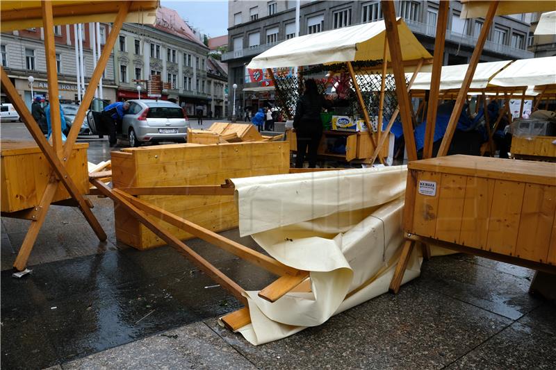 Policija zbrojila štetu, gradske službe na terenu, Floraart odgođen