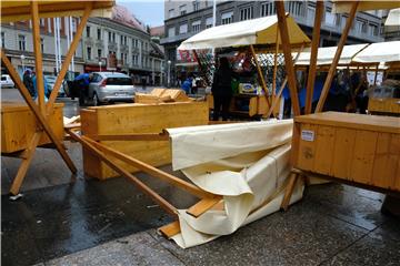 Policija zbrojila štetu, gradske službe na terenu, Floraart odgođen