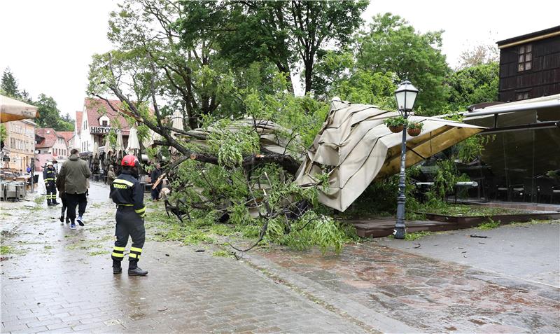 Jak vjetar na zagrebačkom području