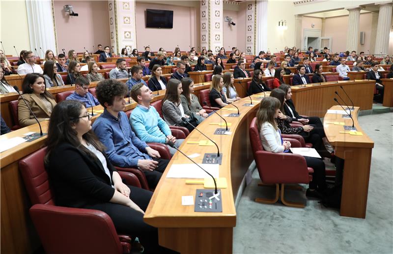 Sedma Simulirana sjednica Hrvatskoga sabora za učenike srednjih škola