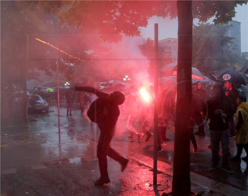 ALBANIA OPPOSITION PROTEST