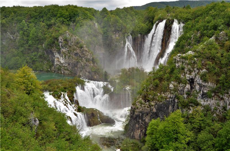 Visok vodostaj na Plitvičkim jezerima