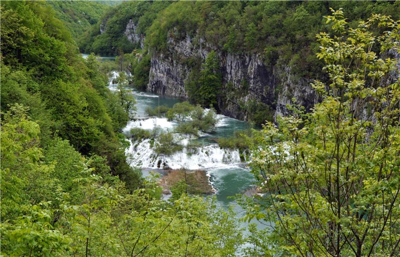 Visok vodostaj na Plitvičkim jezerima